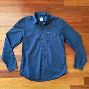Lacoste Navy Button Down